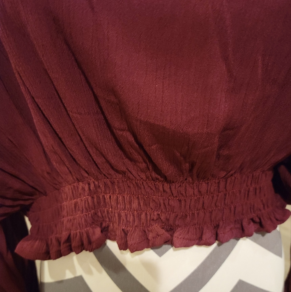 American Rage Wine Blouse - Picture 5 of 5